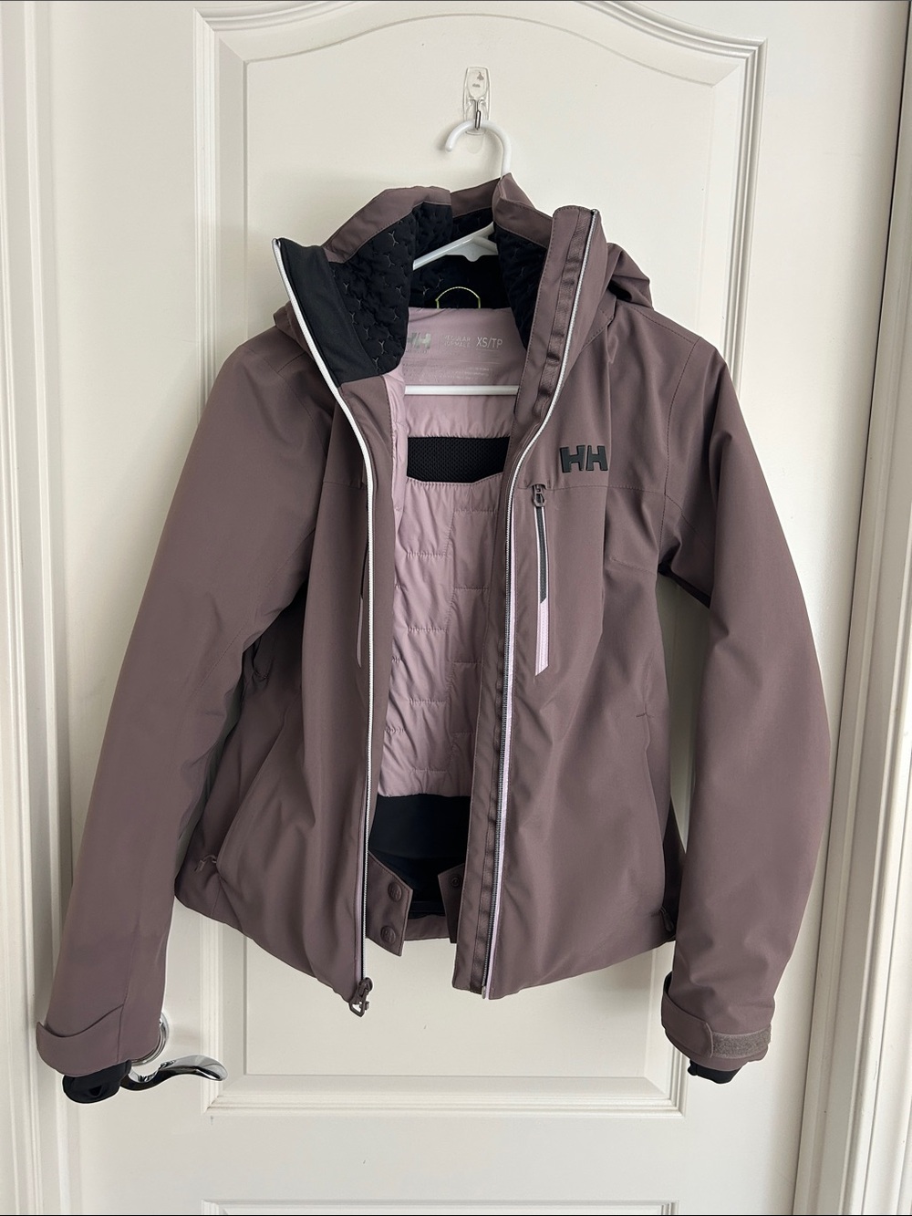Helly Hansen Dusty Mauve Hooded Ski Jacket Womens XS